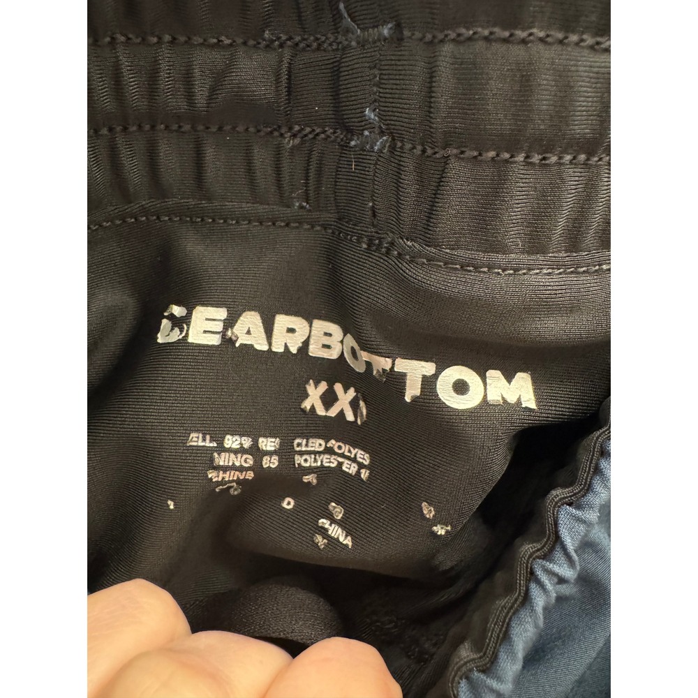 Bearbottom Men's XXL Athletic Shorts Dark Blue Stretch Training Gym with Liner - Picture 3 of 7